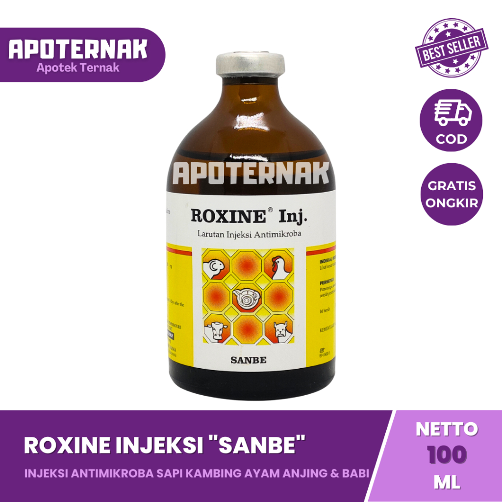 Rycef Injeks ROXINE Injeksi 50mL & 100 mL - Obat Antibiotik Spektrum Luas Sapi ...