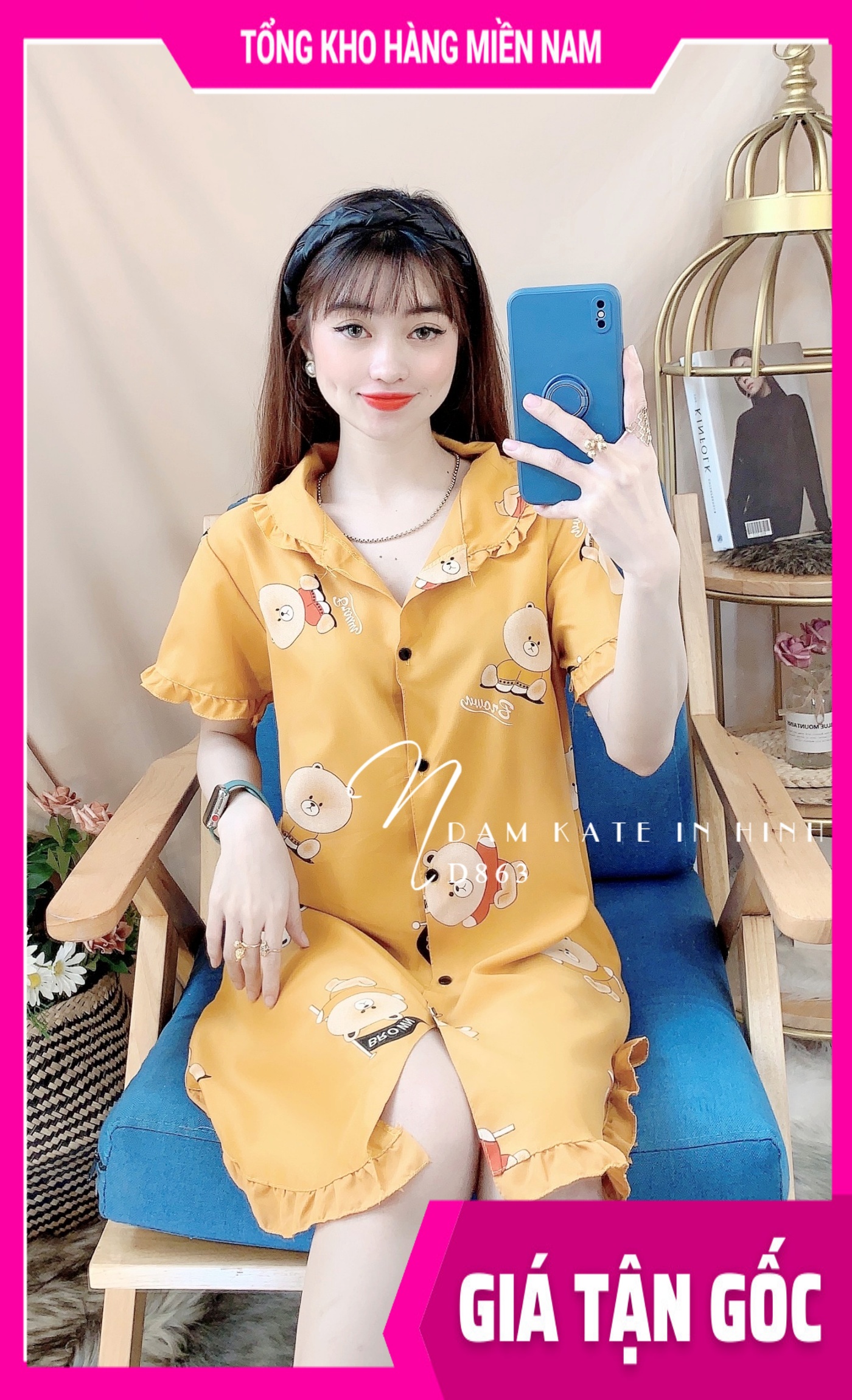 Đầm ngủ nữ dễ thương chất kate in hình dễ thương phom dưới 55kg 🛑 Đầm bò sữa 🛑 Đầm pijama 🛑 Đầm ngủ kate 🛑 Đầm hoạt hình 🛑 Đầm phom to ⚡ ĐẦM NGỦ KATE A40 TỔNG HỢP MỚI ⚡
