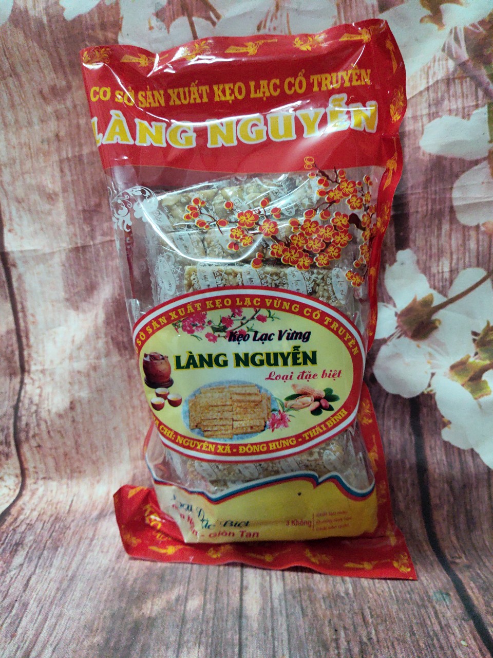 [FreeShip] [Chính hãng] [đủ cân 320g-220g] Kẹo lạc Làng Nguyễn, đặc sản Thái Bình [loại đặc biệt]