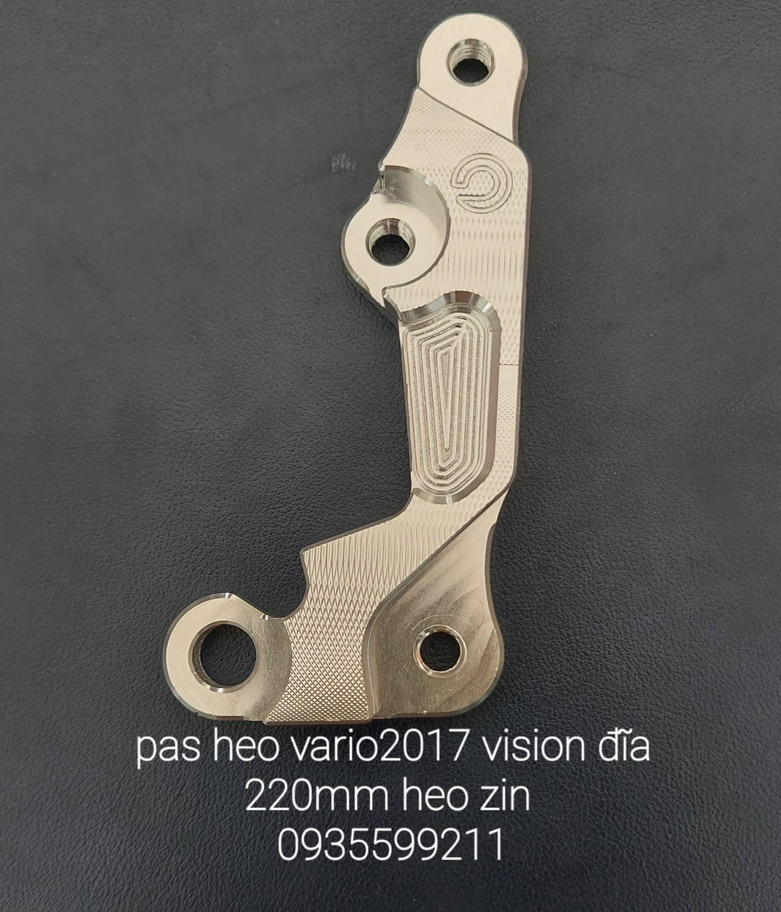 Pas heo nhôm cnc vario vision lên đĩa 220mm heo zin