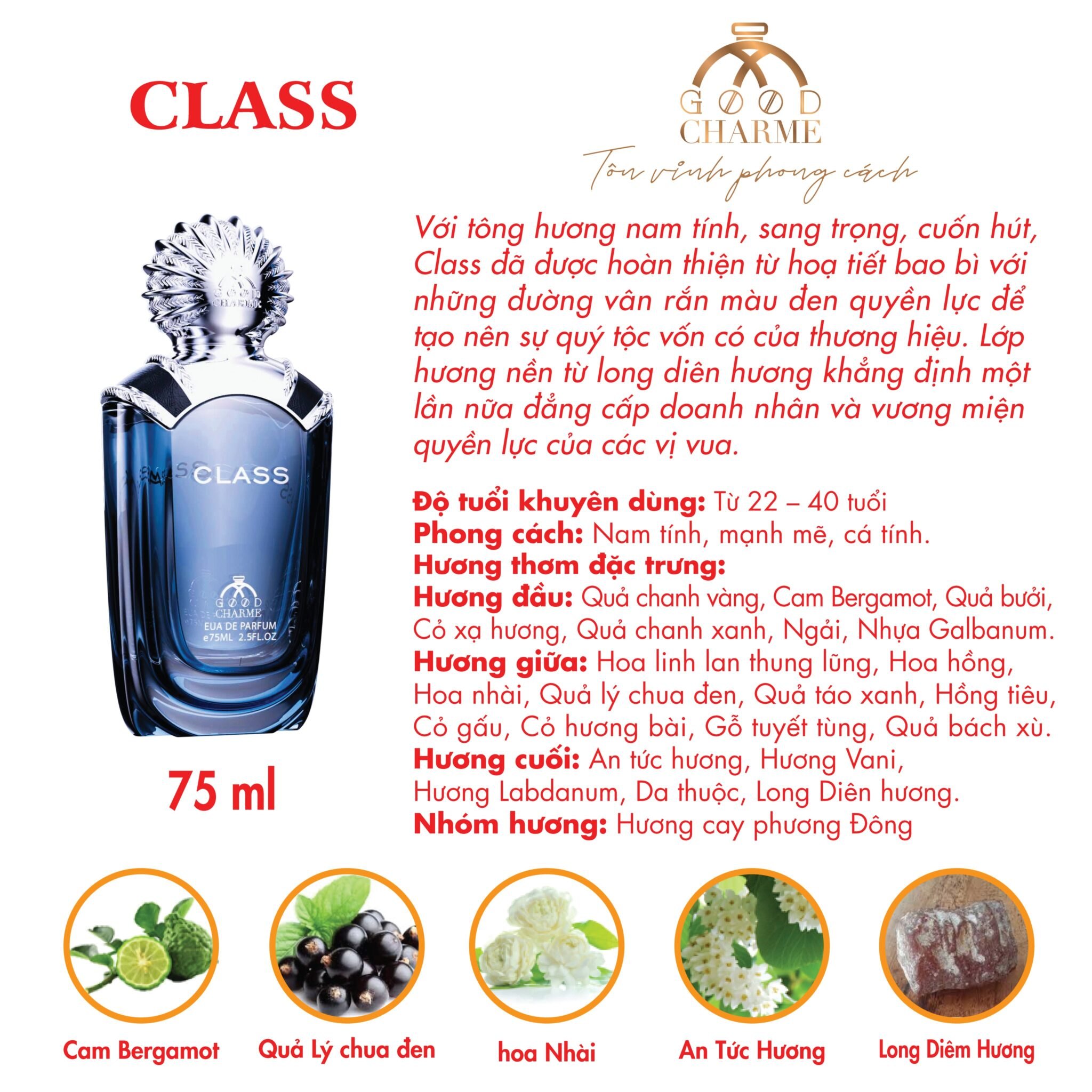 Nước Hoa Nam Good Class 75ml