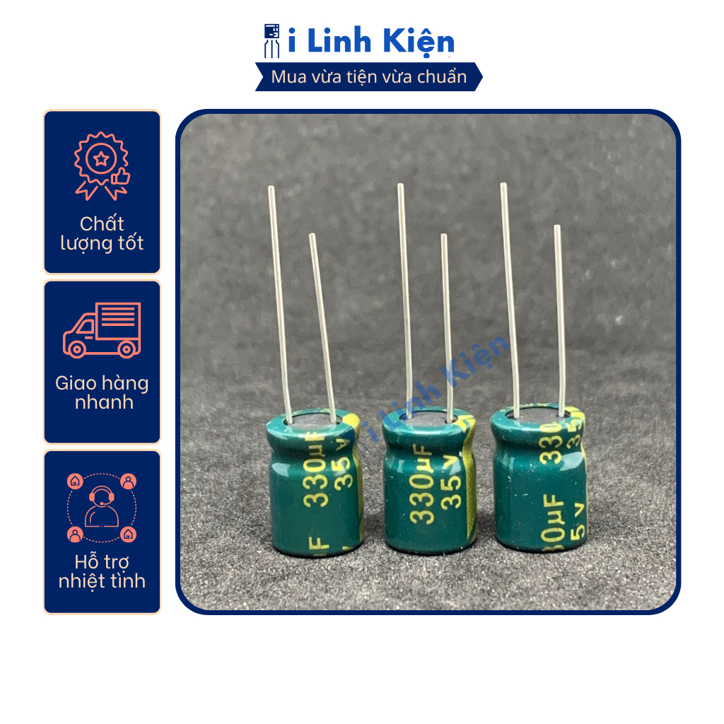 Tụ hóa 35V 100uF-10000uF Combo 10 con chất lượng cao.
