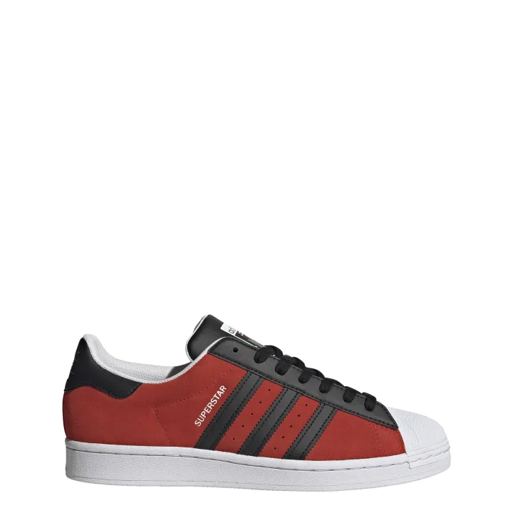 red superstar adidas shoes