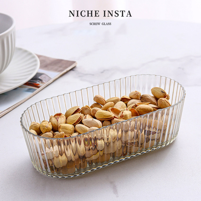 Đĩa trái cây Bàn cà phê phòng khách trái cây sấy khô tổ chức hộp kẹo ánh sáng sang trọng Nut Snacks Khay trưng bày