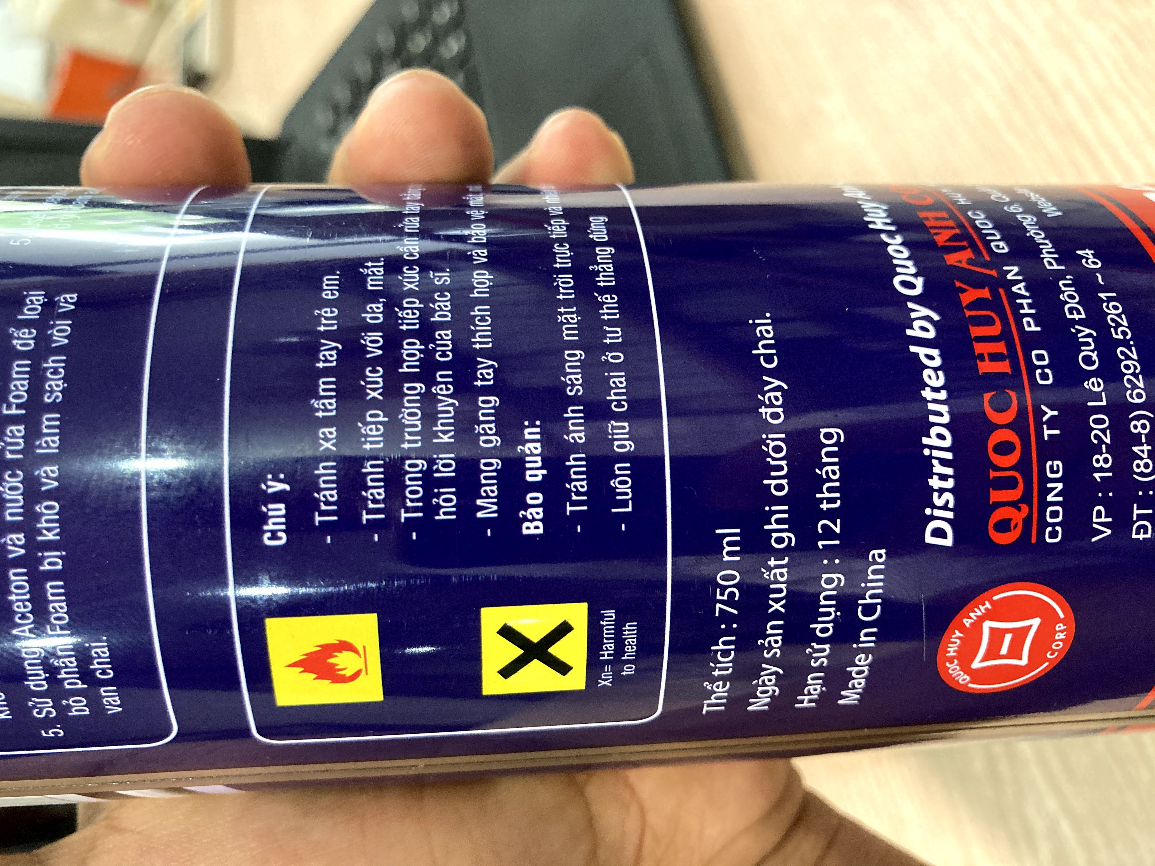[Chính hãng] Foam Apollo 750ml - Keo bọt nở (dùng súng bắn keo bọt nở)