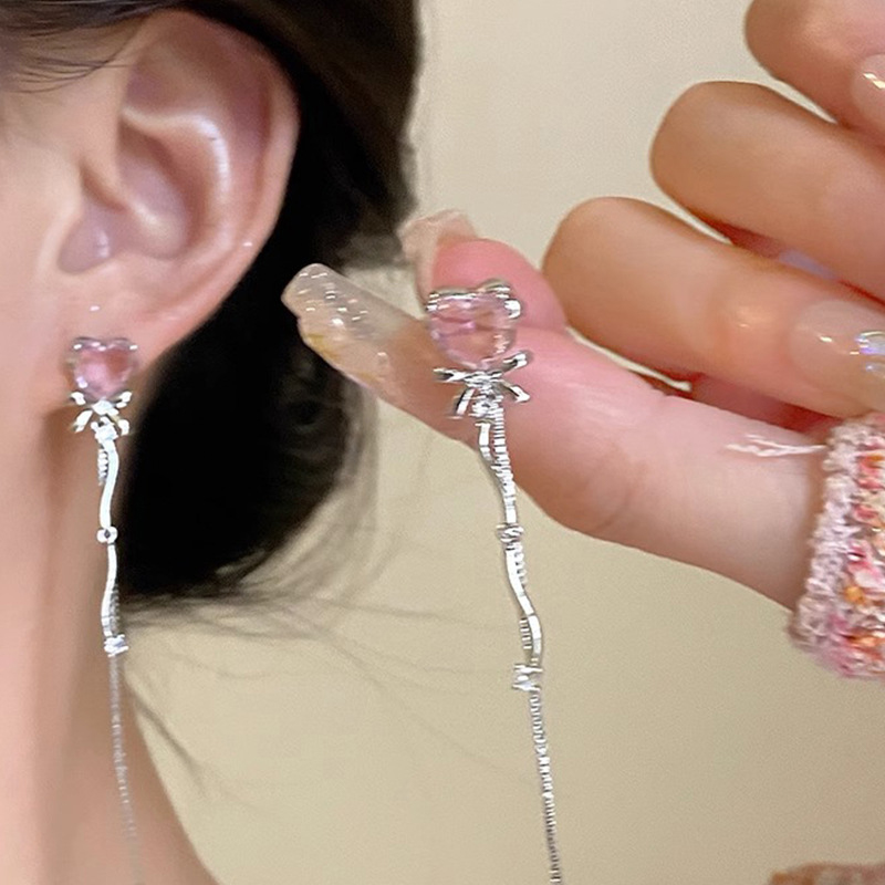 Long%20Love%20Crystal%20Earrings%20Sweet%20Heart%20Tassel%20Women's%20Earrings%20Y2K%20Style%20Drop%20Dangle%20Earrings%20Party%20-%20Image%202
