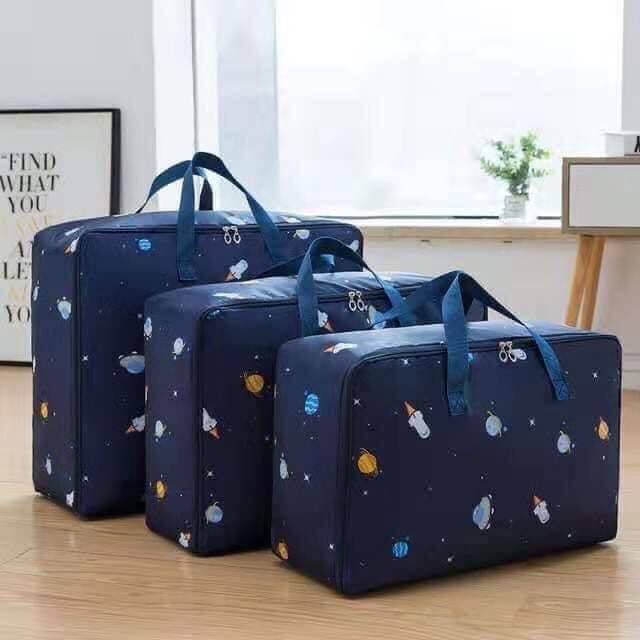 Set 3 túi đựng đồ ,đựng quần áo,đựng chăn màn kích thước khác nhau-túi đựng chăn-túi đựng chăn màn -túi đựng đồ đa năng