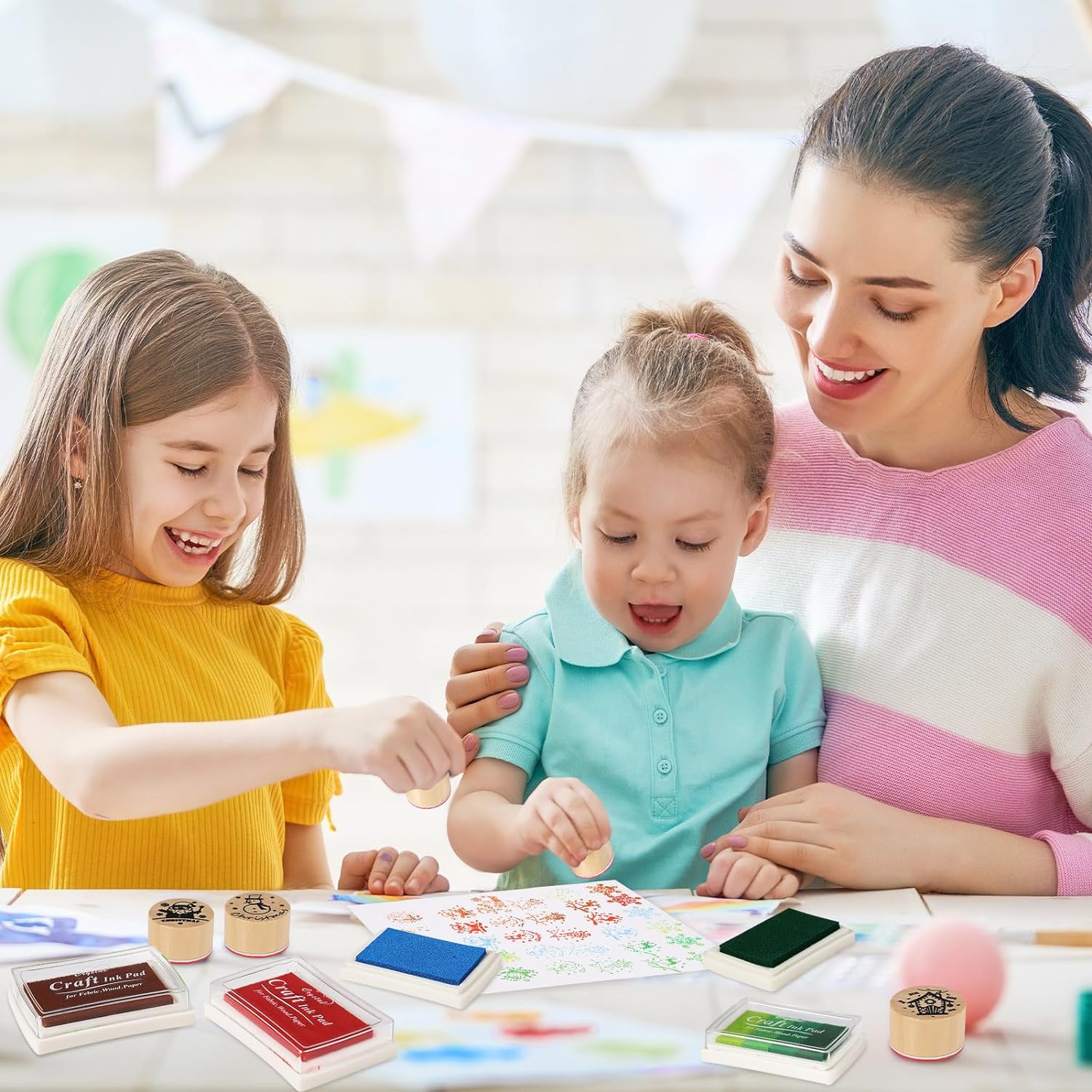 6 cái/bộ con dấu giáng sinh con dấu bằng gỗ tự làm