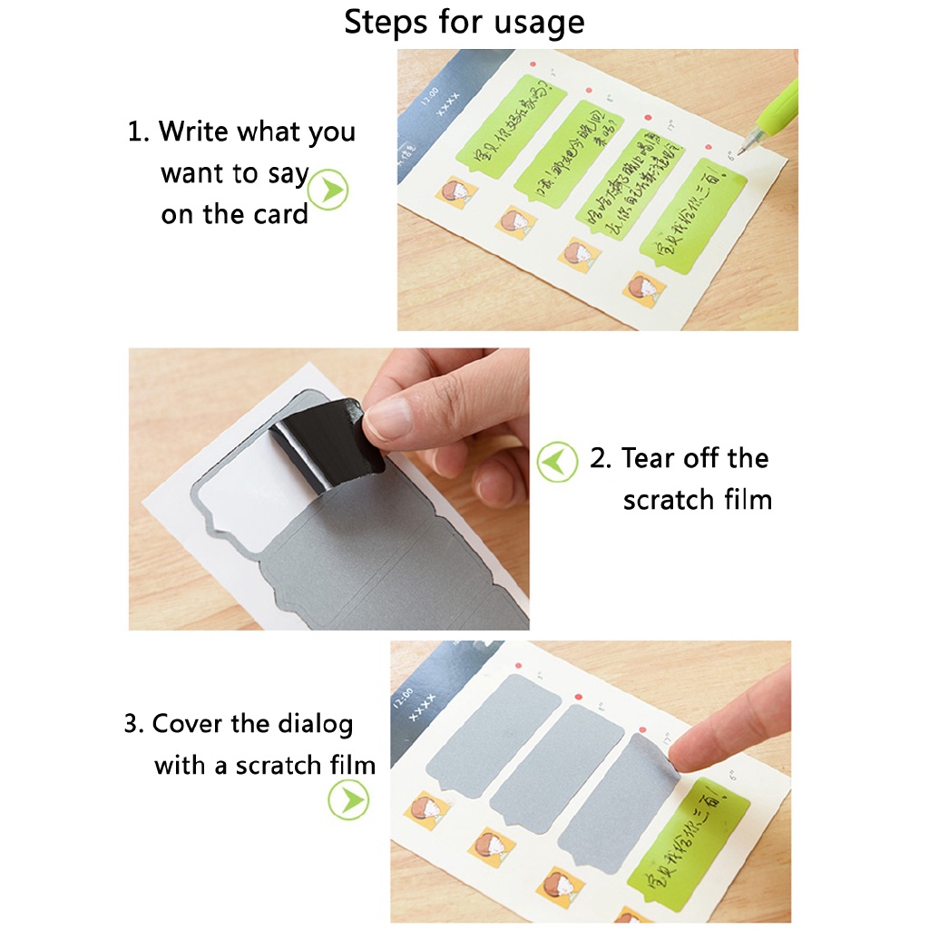 Sáng Tạo diolog Wechat thẻ cào lễ hội thiệp chúc mừng phước lành có thể ghi