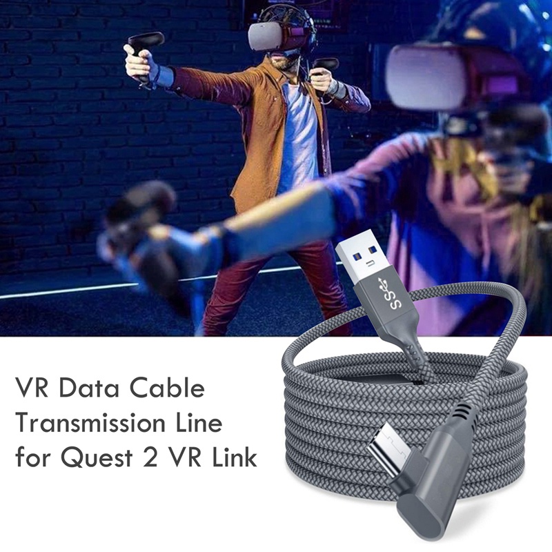 5M Charger Cable for Oculus Quest 2 Link Headset USB 3.0 Type C Data Line Transfer Type-C to USB-A Cord VR Accessories