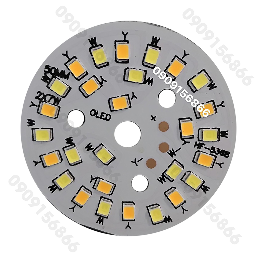Led vỉ tròn 7w - 3 màu