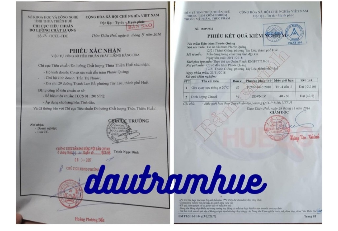 Dầu tràm Phước quảng 100ml , ĐẶC SẢN HUẾ