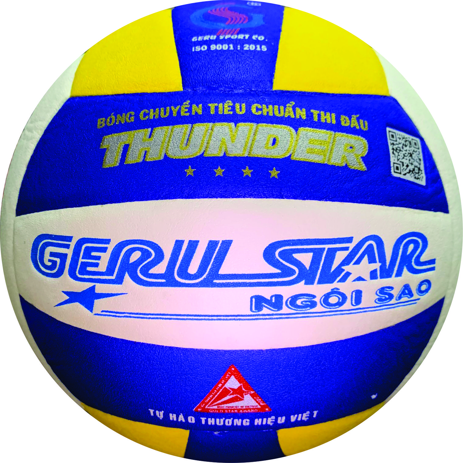 Bóng chuyền PU 4 Sao THUNDER số 5 GERU SPORT