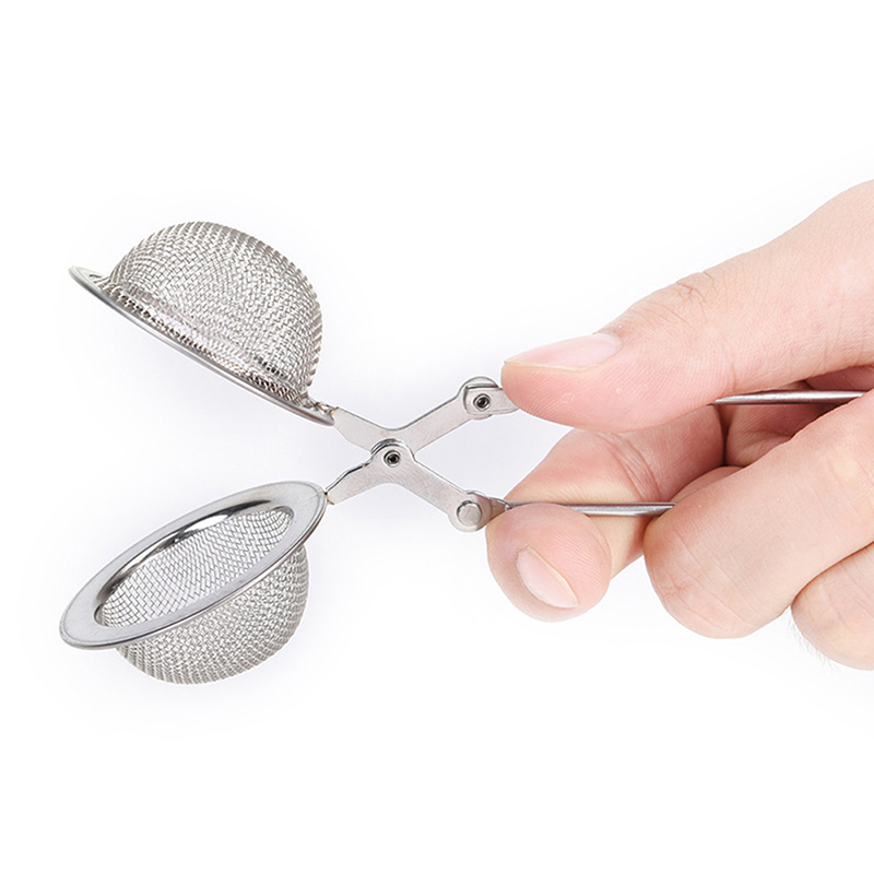 Tea Infuser Stainless Steel Sphere Mesh Tea Strainer Coffee Herb Spice Filter Diffuser Handle Tea Ball Match Tea Bags