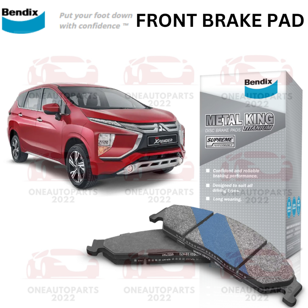 BENDIX METAL KING TITANIUM FRONT DEPAN BRAKE PAD MITSUBISHI XPANDER 1.5