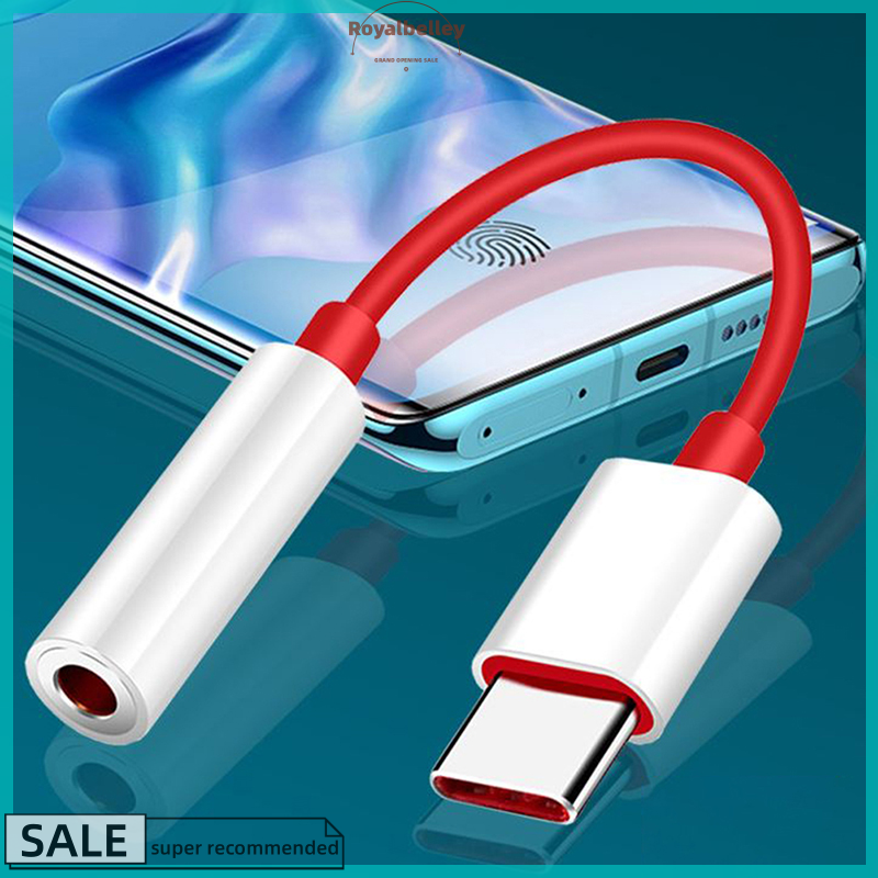 【ROYALBELLEY】 Type C To 3.5mm Headphone Jack Adapter Audio Aux Cable Phone Accessories