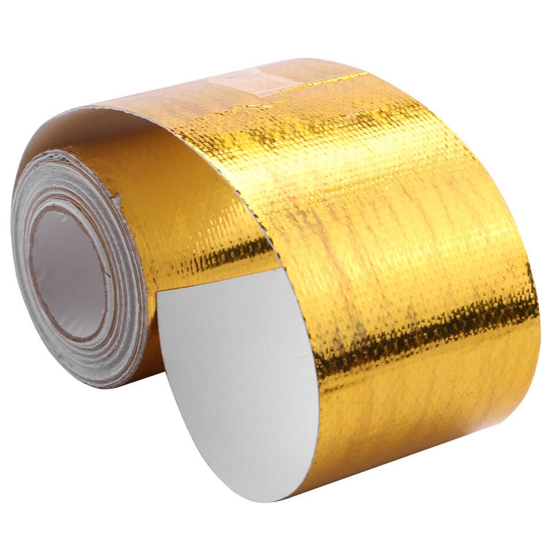 Reflect A Gold Thermal Tape Air Intake Heat Insulation Shield Wrap ...