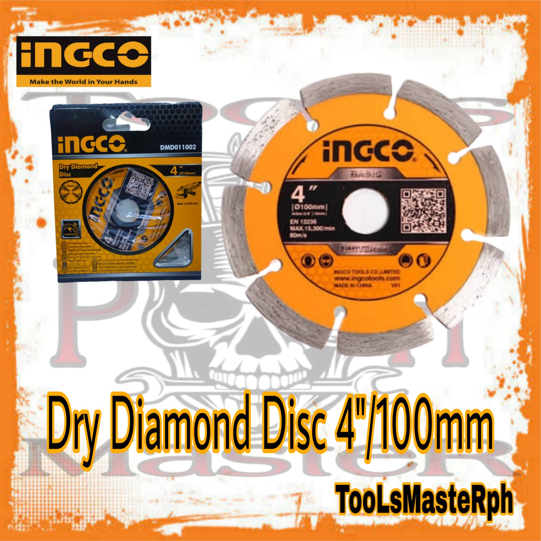 INGCO Dry Diamond Disc 4" 100mm Concrete (DMD011002) Lazada PH