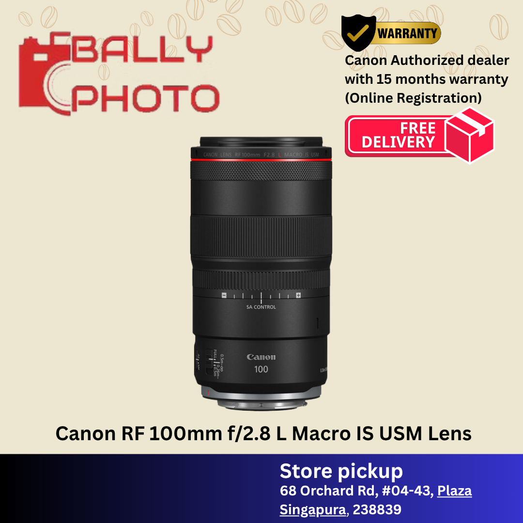Canon RF 100mm f/2.8L Macro IS USM Lens I Canon SG Warranty