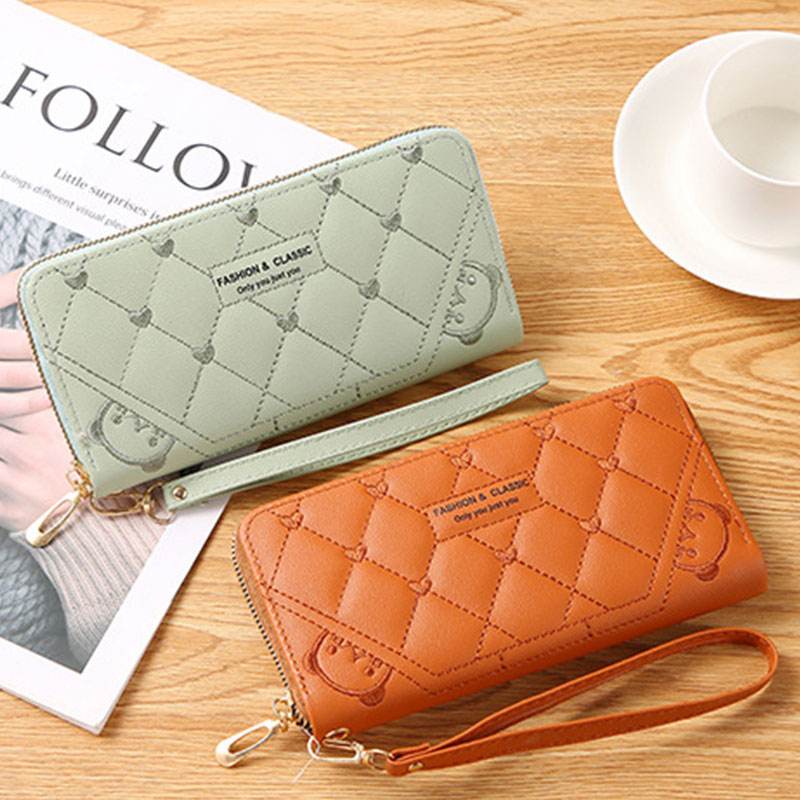 C & K กระเปราสตางค์ lazlook กระเป๋าสำหรับผู้หญิง กระเป๋าสตางค์ใบย่ว B-383 thời trang