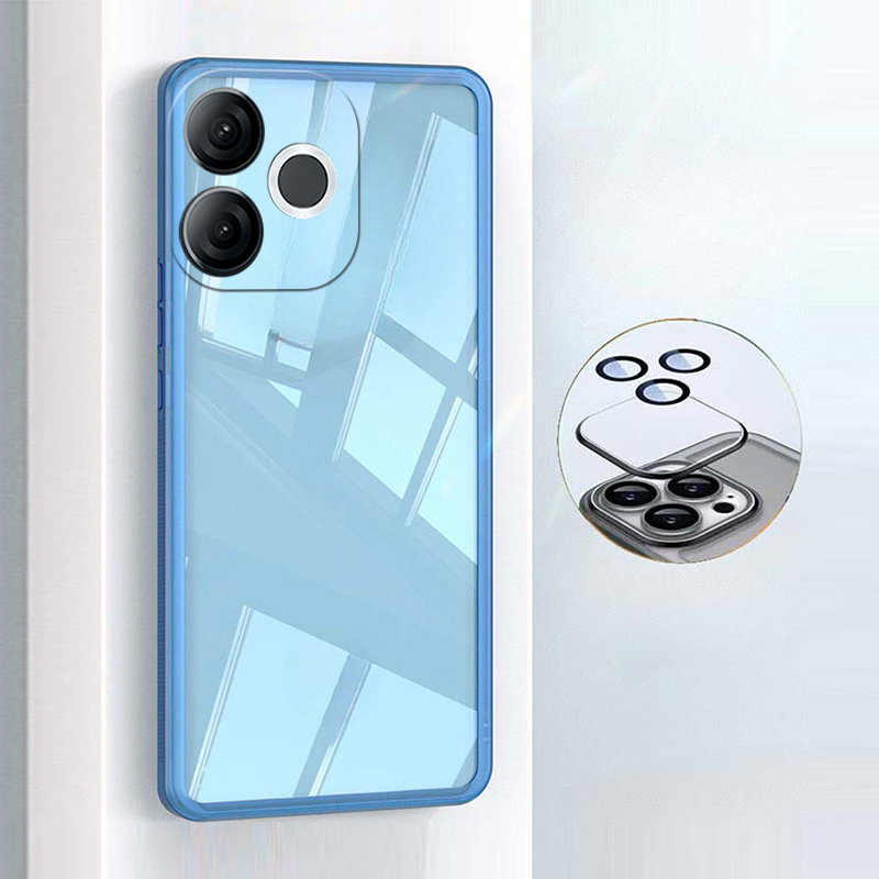 New Phone case itel A80 Back cover Camera Protection Semi Transparent Soft Silicone Shockproof with Lens Protector Films For itel A80 A70 A50 A80 case.