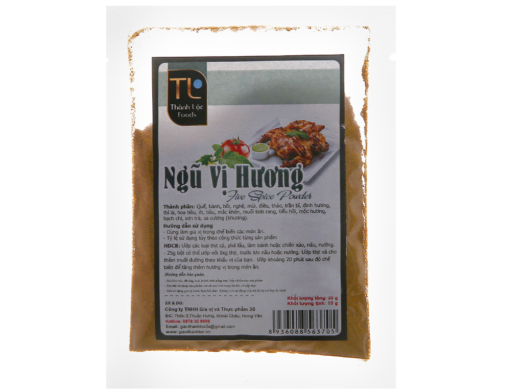 Bột ngũ vị hương Thành Lộc gói 20g