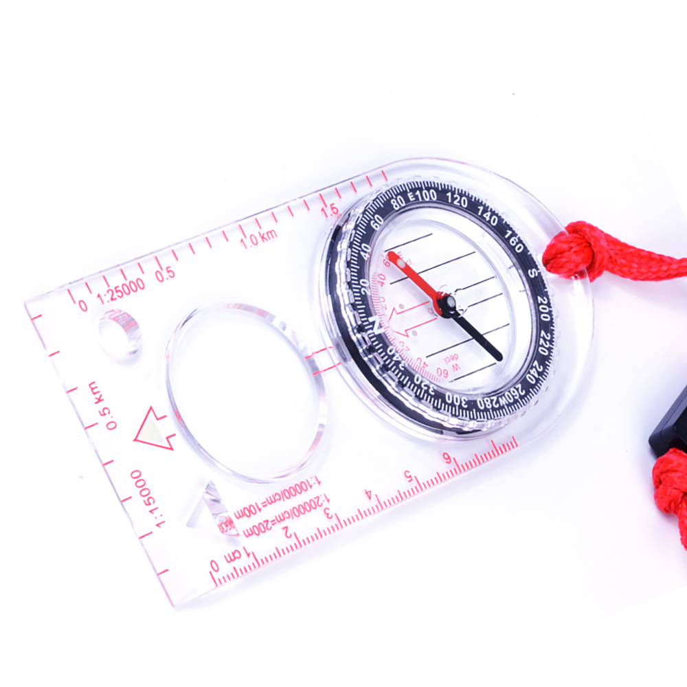【The Timber Loft】Map Scale Ruler Magnifier Mirror Compass Lanyard ...