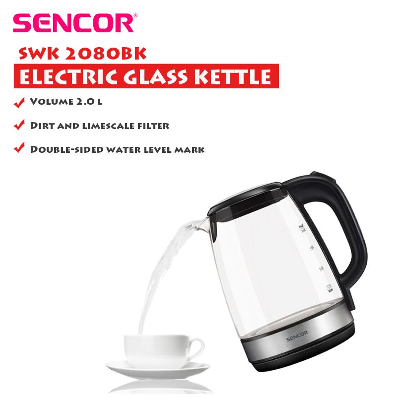 Electric Glass Kettle, SWK 2080BK