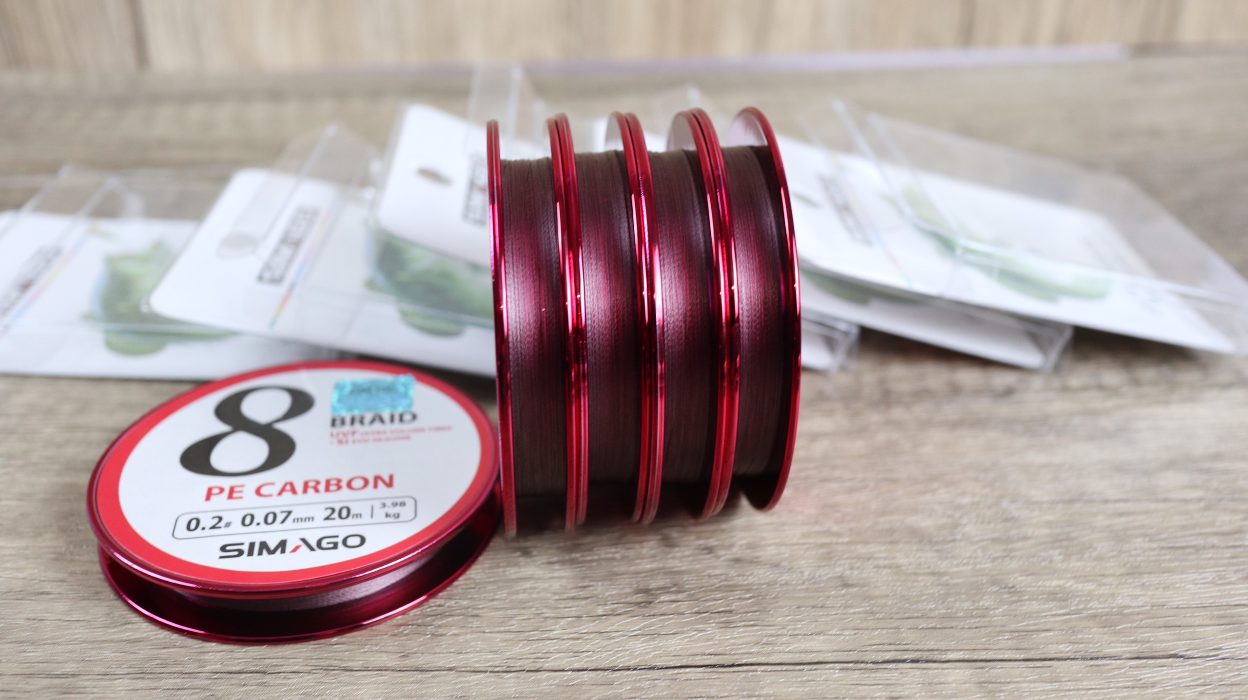 Dù thẻo 20m Simago PE Carbon có lõi