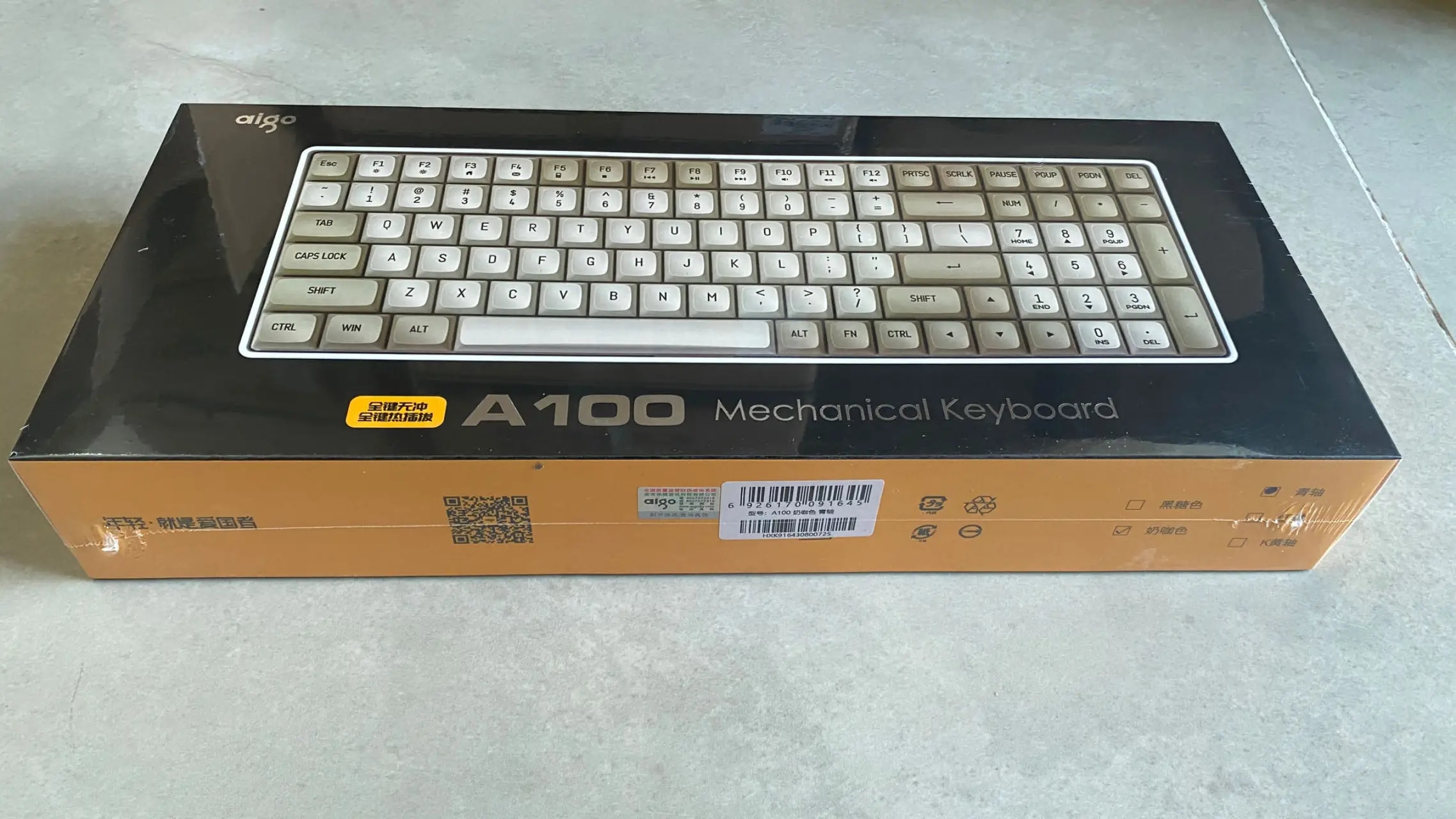 Aigo A100 Gaming Mechanical Keyboard 2.4g Swap Type-c Hot Wireless ...