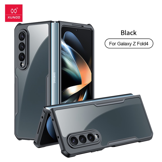 Xundd For Samsung Galaxy Z Fold5 Case,For Galaxy Z Fold 5 4 3 Phone Cover Shockproof Protective Shell Transparent Clear Cases