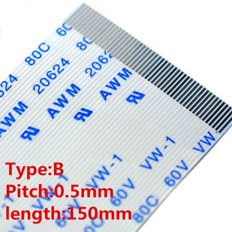 【VogueVenture】10PCS FFC/FPC Flat Flex Cable 15cm10/12/14/16/18/20/22/24 ...