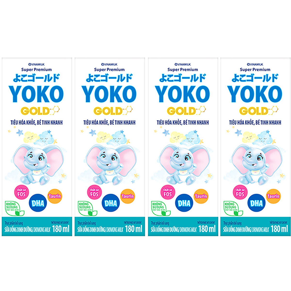THÙNG 48 HỘP SỮA BỘT PHA SẴN YOKO 180ML