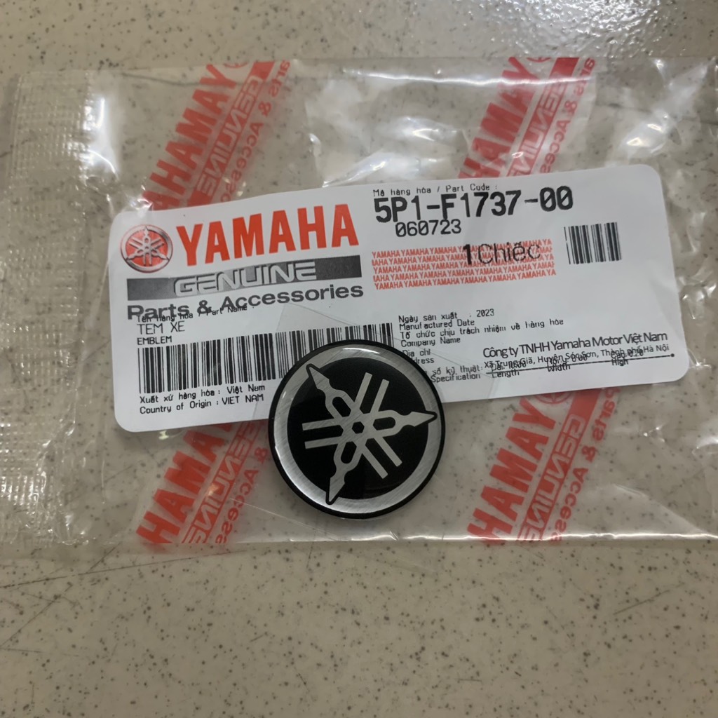 [Chính hãng Yamaha]YADA-8003 Logo xe YAMAHA(D=2,5cm)