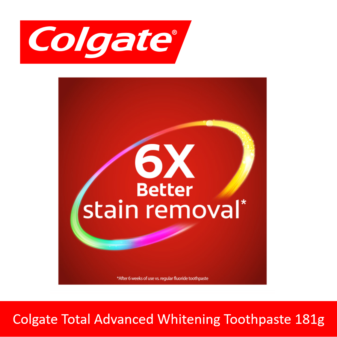 Kem đánh răng trắng răng Colgate Total Advanced Whitening Toothpaste 181g - USA (trắng răng- ngừa sâu răng - không ê buốt)
