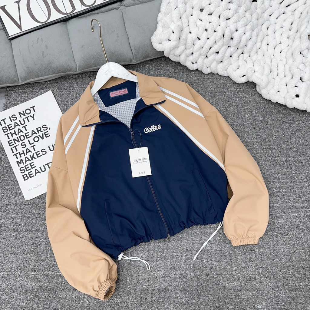 Áo khoác gió nữ bomber kiểu mới