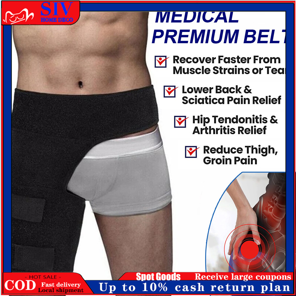 Hip Brace Compression Groin Support Wrap for Sciatica Pain Relief Thigh  Recovery