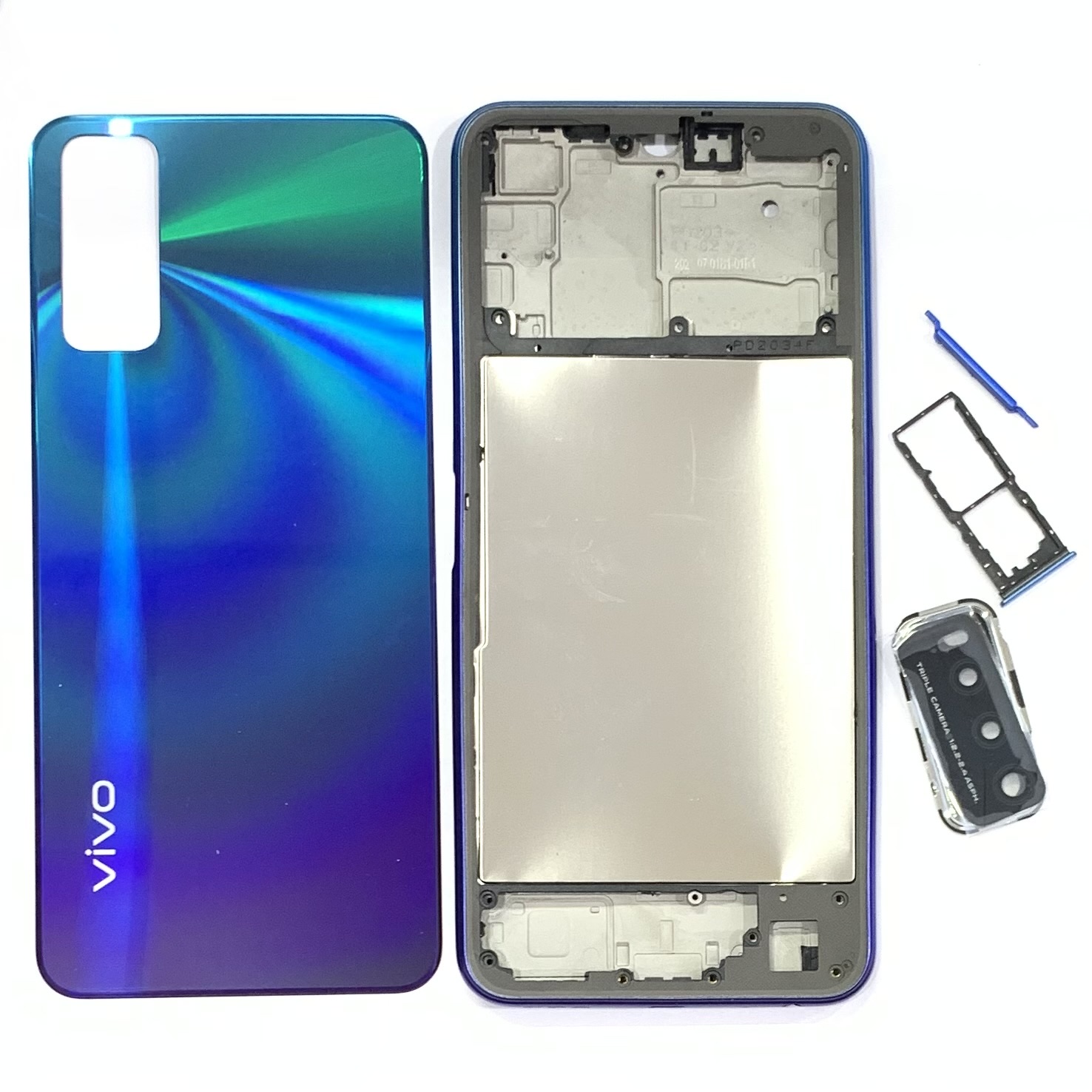 Vỏ bộ Vivo Y20 full bộ (khung sườn + nút , khai sim , kính camera )