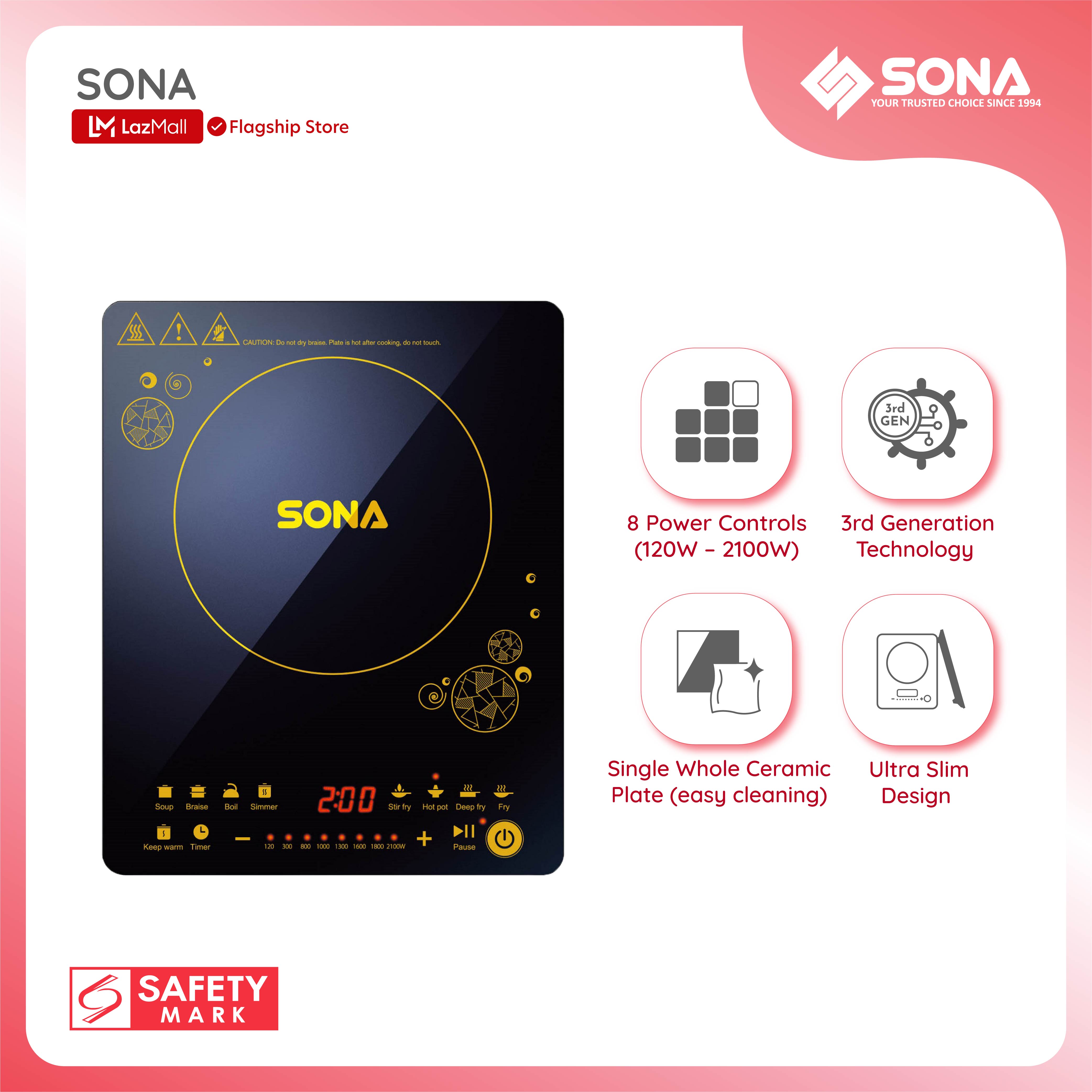 sona slim induction cooker