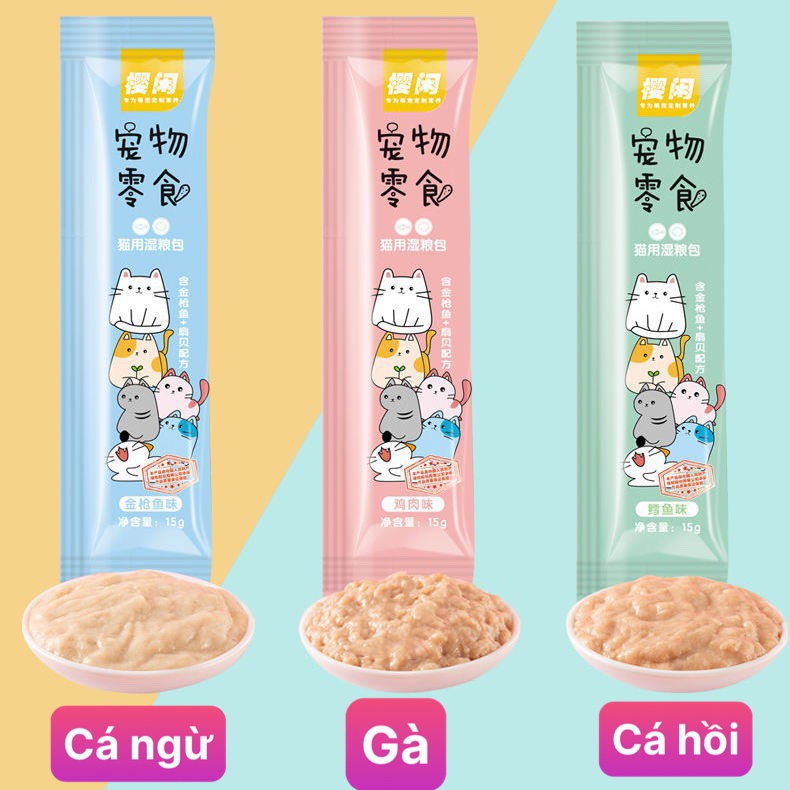 [Nhập RAISINGSTAR18, giảm 30k cho đơn 99k]Súp thưởng Shizuka 15g ?? Súp thưởng mèo