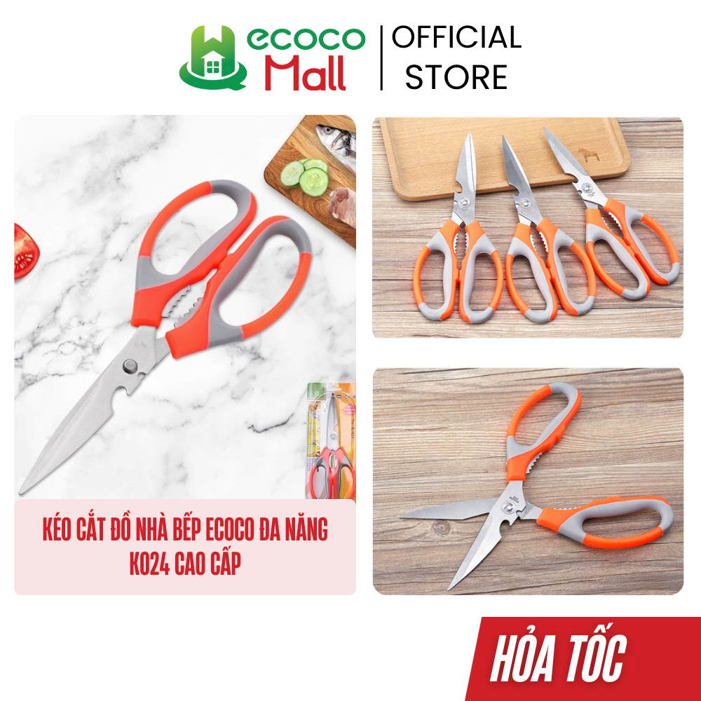 Kéo cắt đồ nhà bếp Ecoco đa năng K024 cao cấp