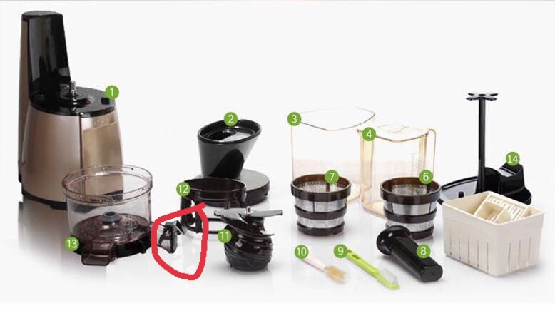 Bộ phụ kiện lẻ máy ép chậm hu 19 sgm