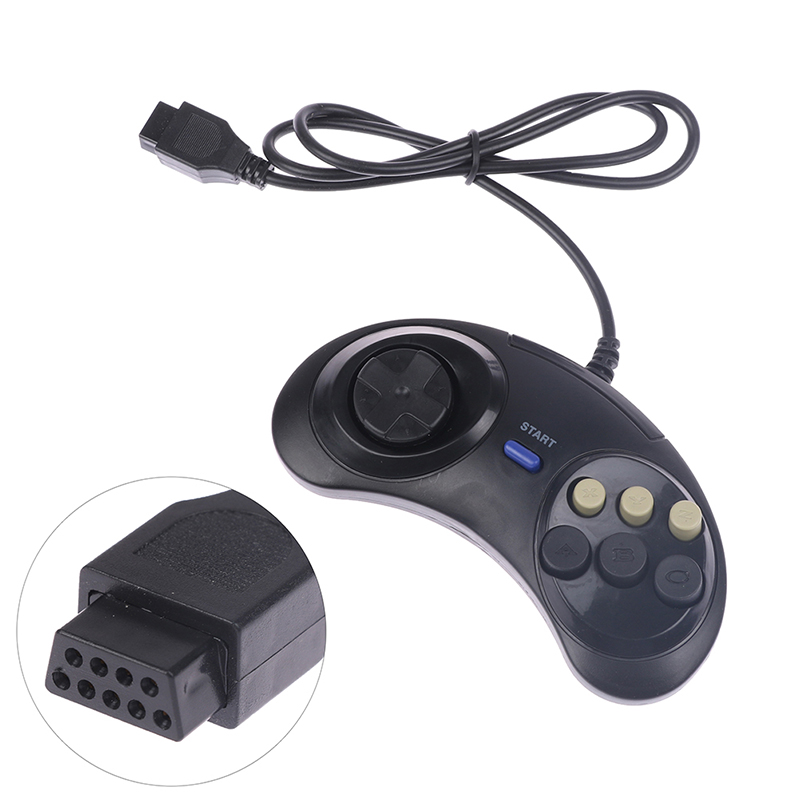 ZTHOME Classic Wired 6 Buttons Joypad Handle Game Controller For SEGA MD2 Mega Drive