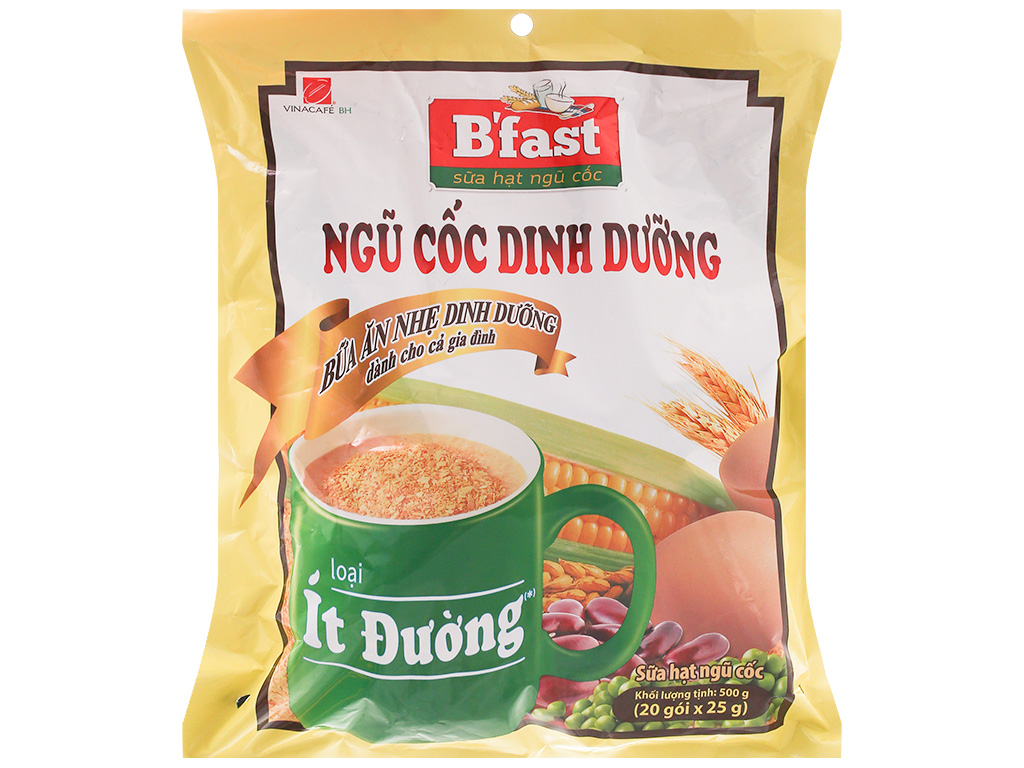 Ngũ cốc dinh dưỡng VinaCafé B'fast bịch 500g