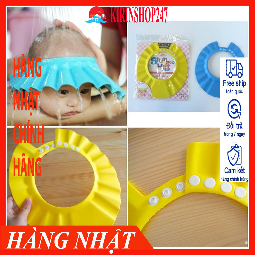 Mũ chụp gội đầu cho bé Hàng Nhật