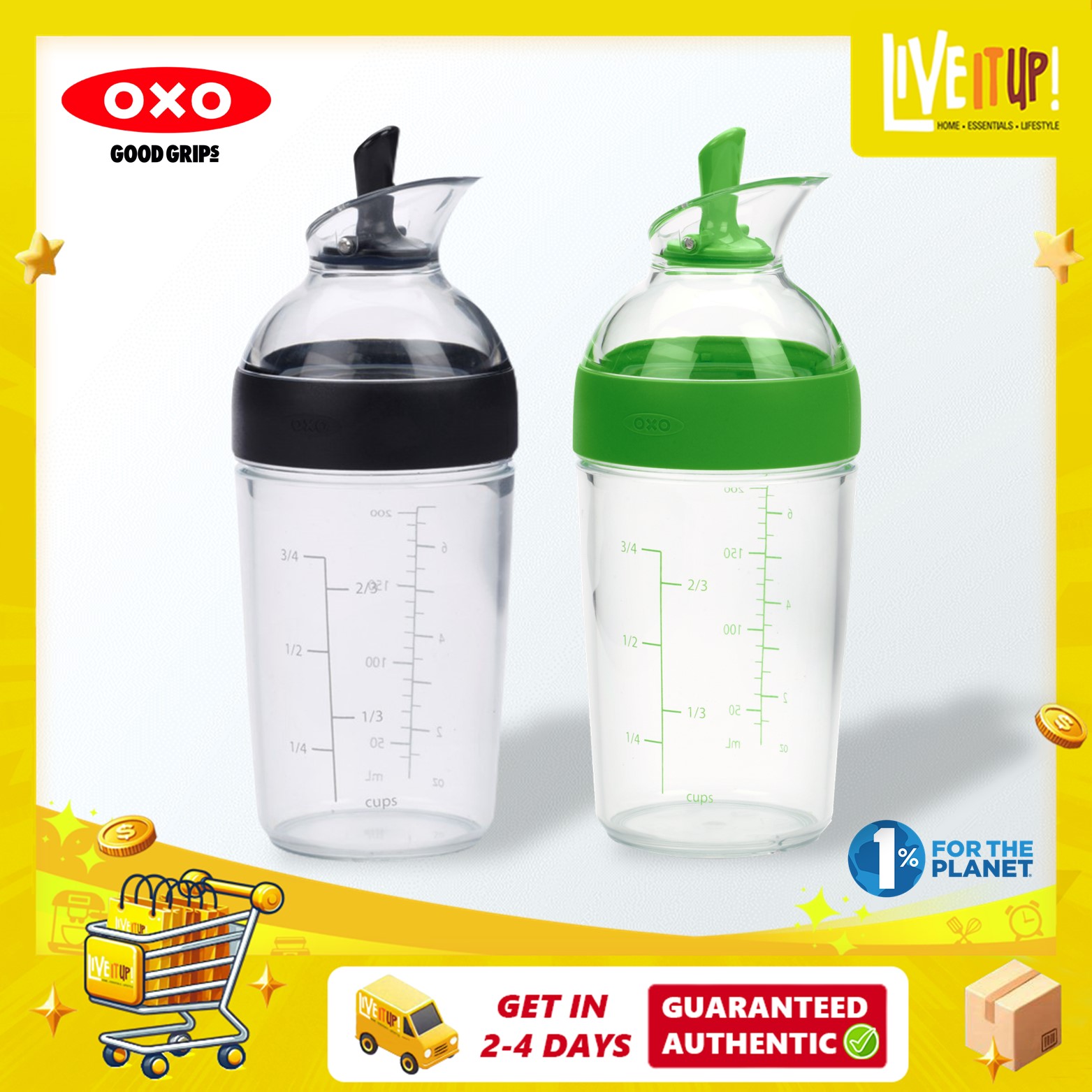 OXO GoodGrips Little Salad Dressing Shaker 200ml | Lazada Singapore