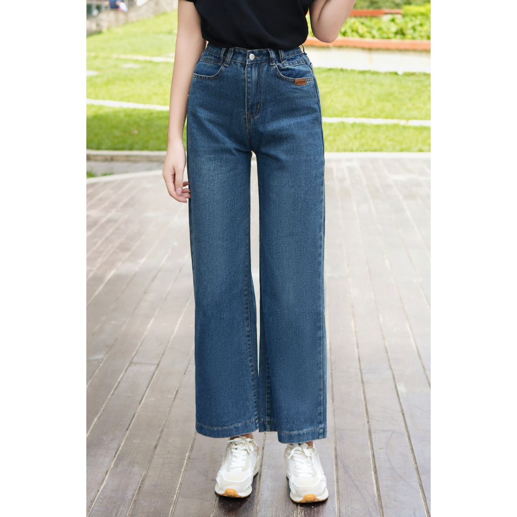 Quần jeans suông basic QJW2187