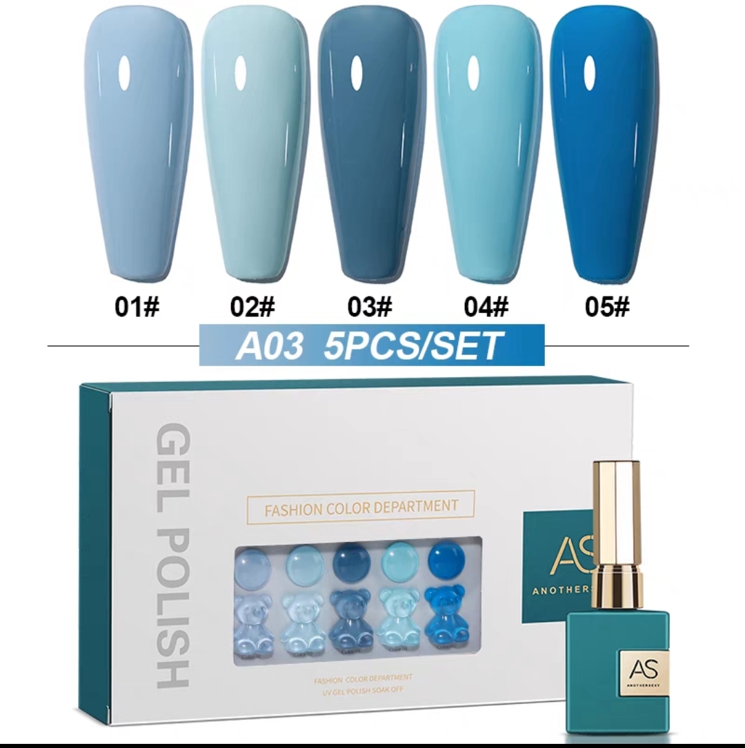 Set Sơn AS 5 Màu A3 Chai Xanh Cao Cấp - sinailmi