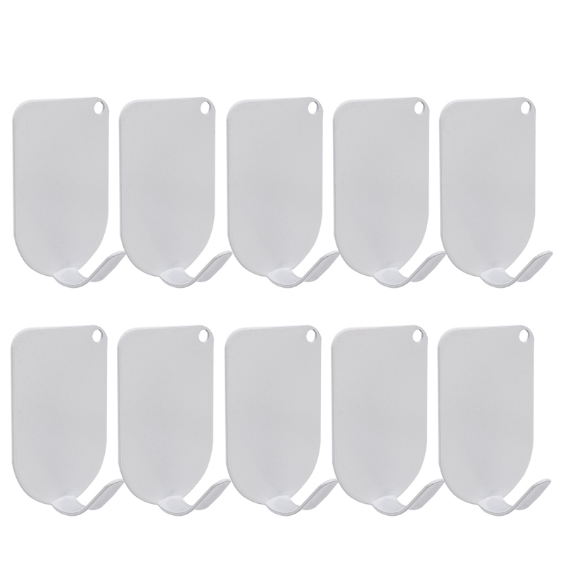 Stainless Steel Self Adhesive Hook Strong Hook Towel Rack Clothes Hanger Wall Mounted Hook for Kitchen Bathroom Storage