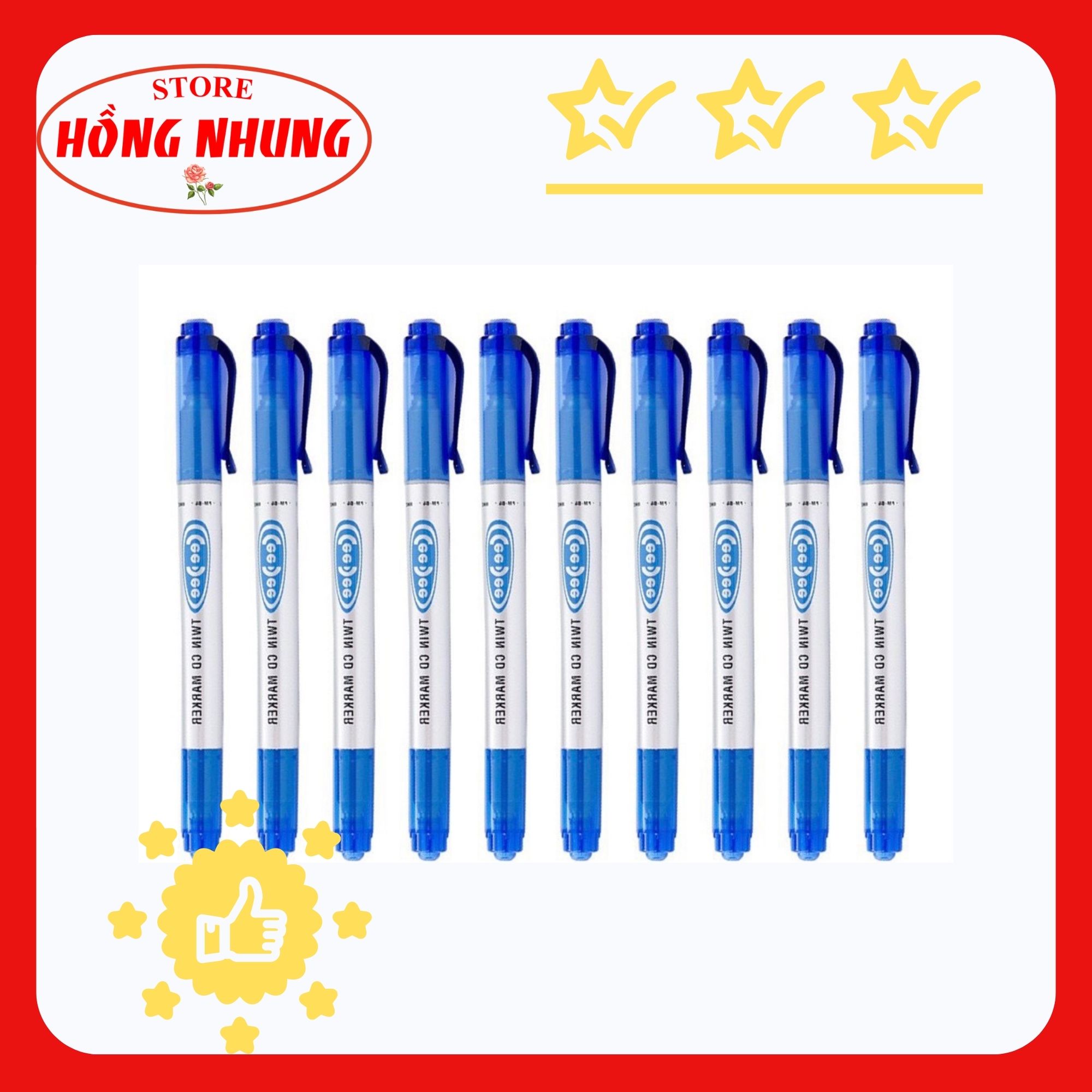 [Hàng Mới Về]Combo 10 Cây Bút Lông Dầu Thiên Long PM-04
